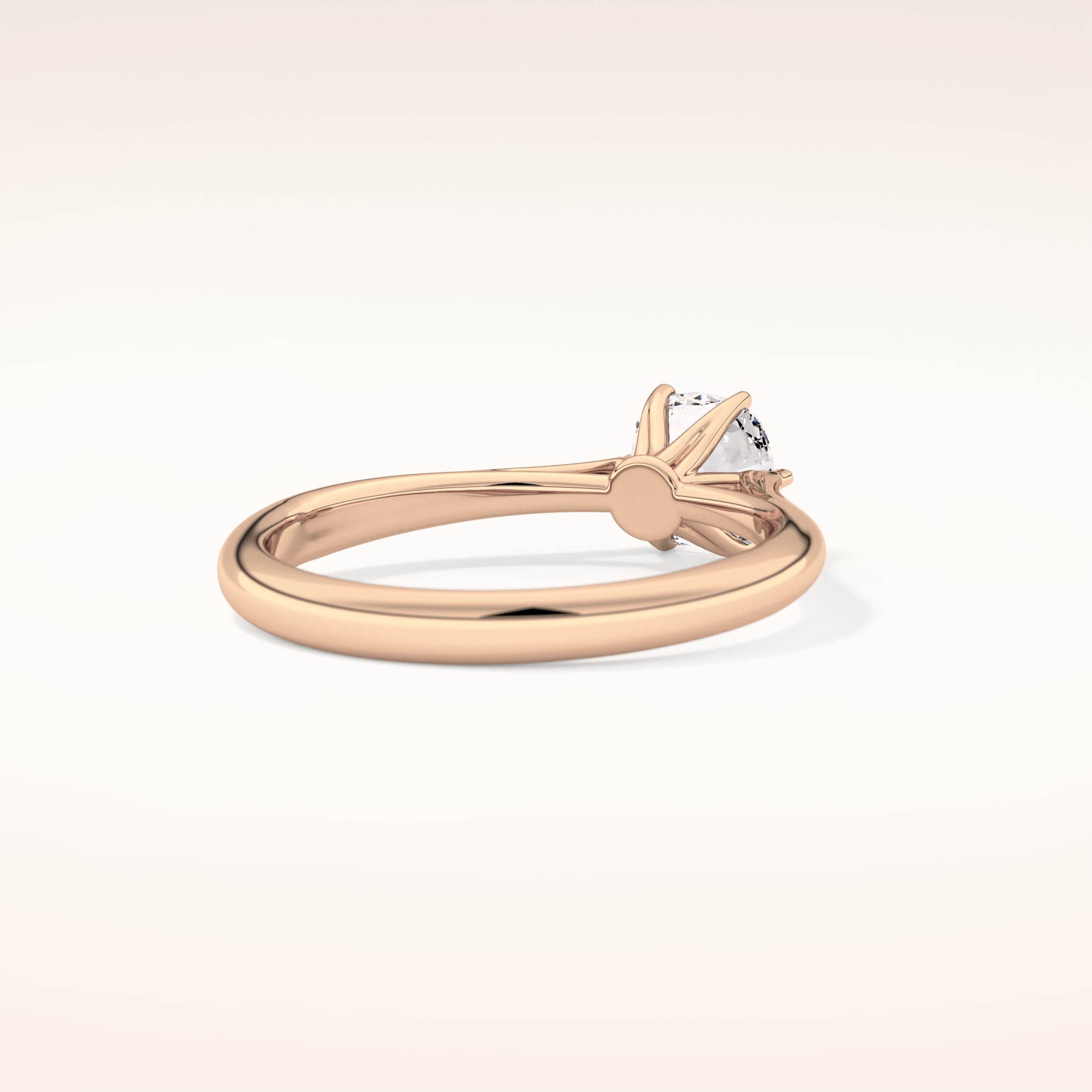 1.13 CT Cushion Shaped Solitaire Moissanite Engagement Ring