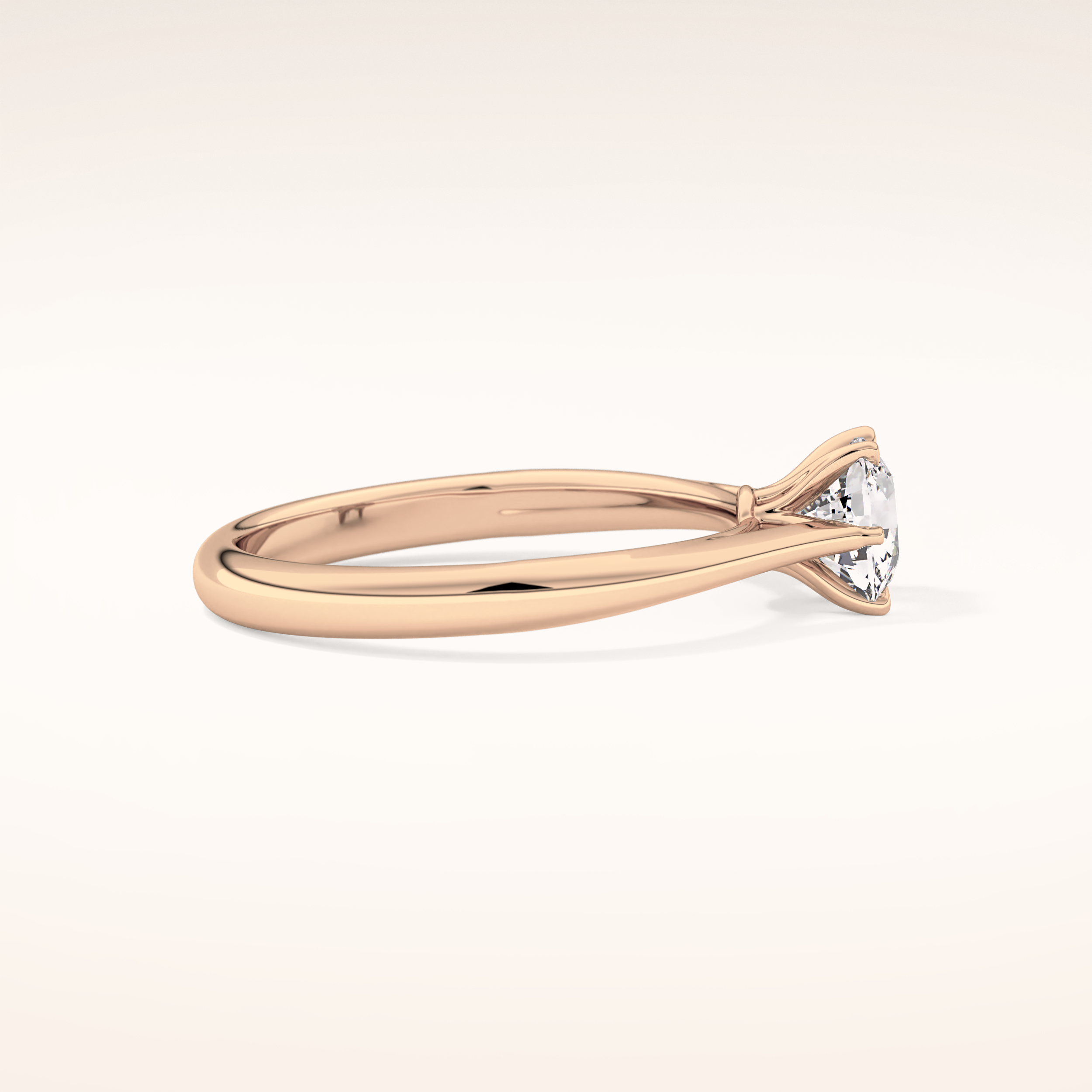 1.13 CT Cushion Shaped Solitaire Moissanite Engagement Ring