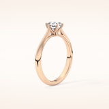 1.13 CT Cushion Shaped Solitaire Moissanite Engagement Ring