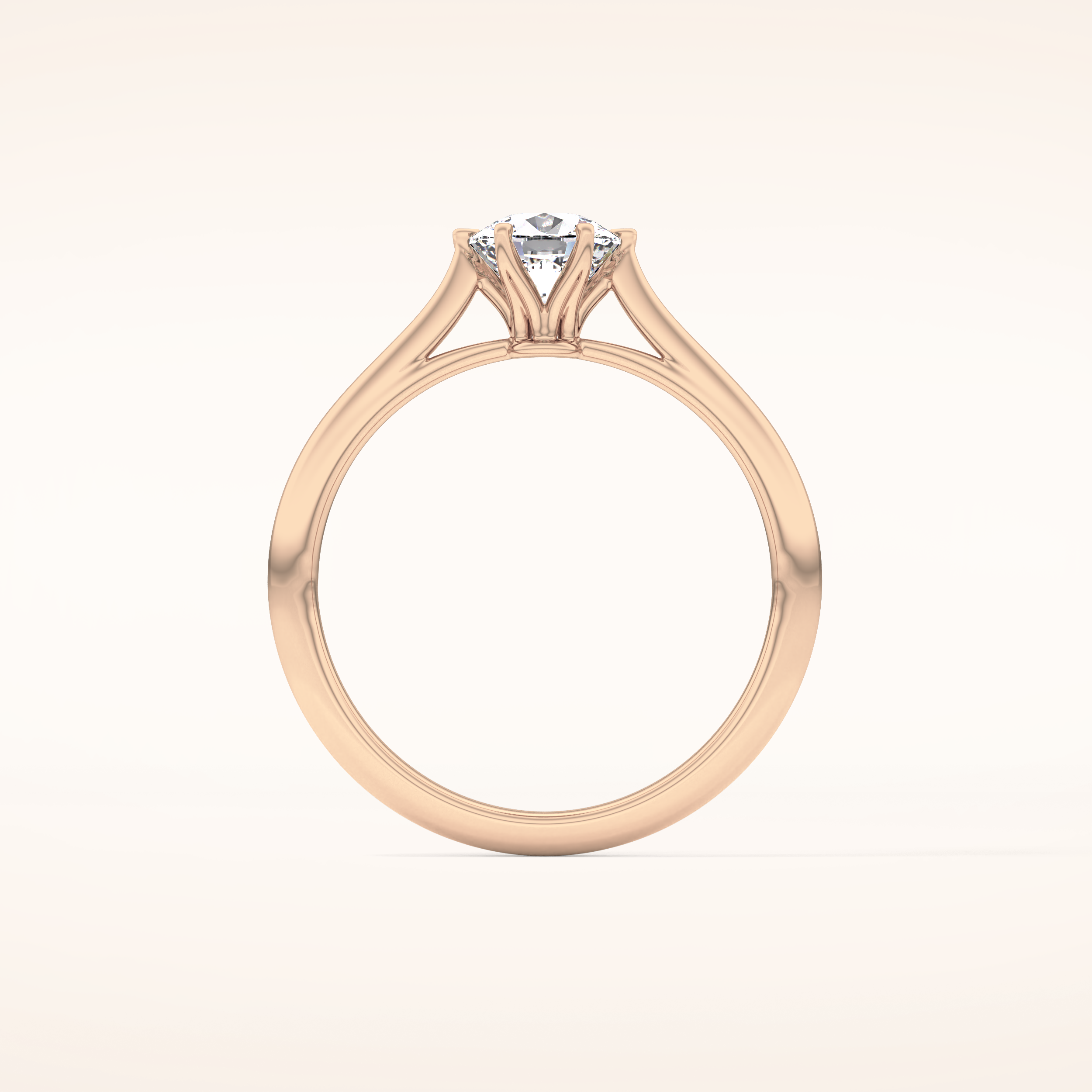 1.13 CT Cushion Shaped Solitaire Moissanite Engagement Ring