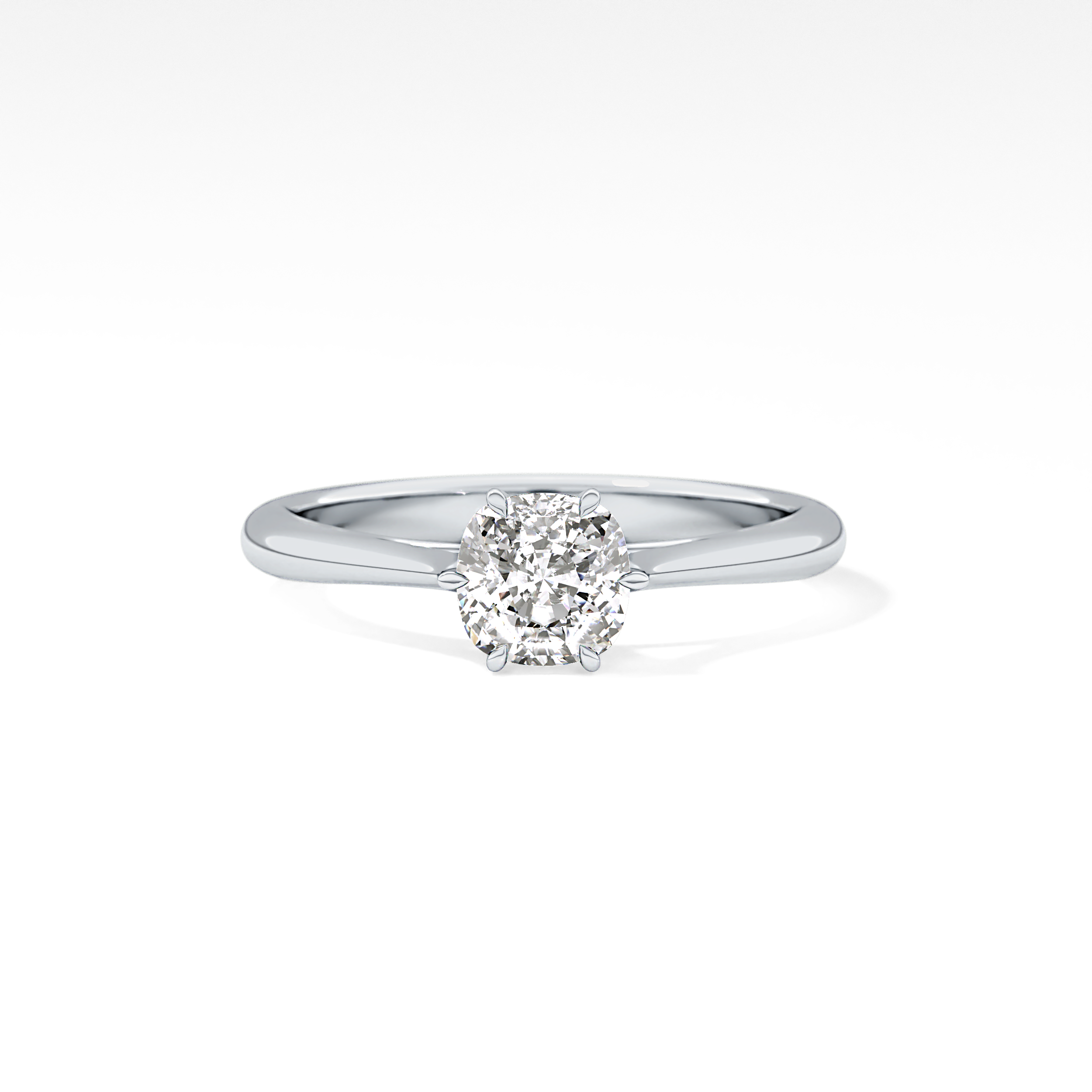 Cushion Solitaire Lab Grown Diamond Engagement Ring
