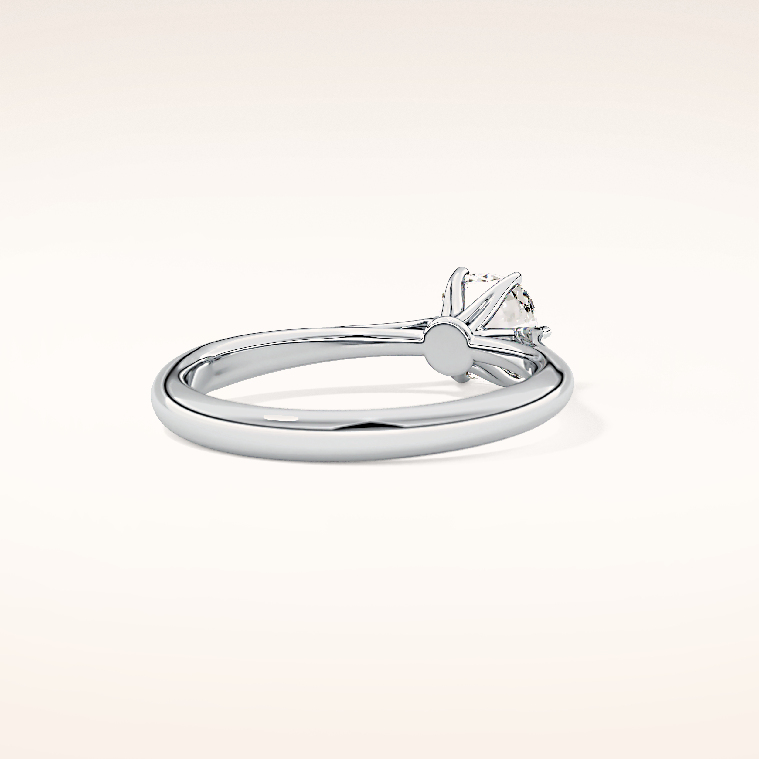 1.13 CT Cushion Shaped Solitaire Moissanite Engagement Ring