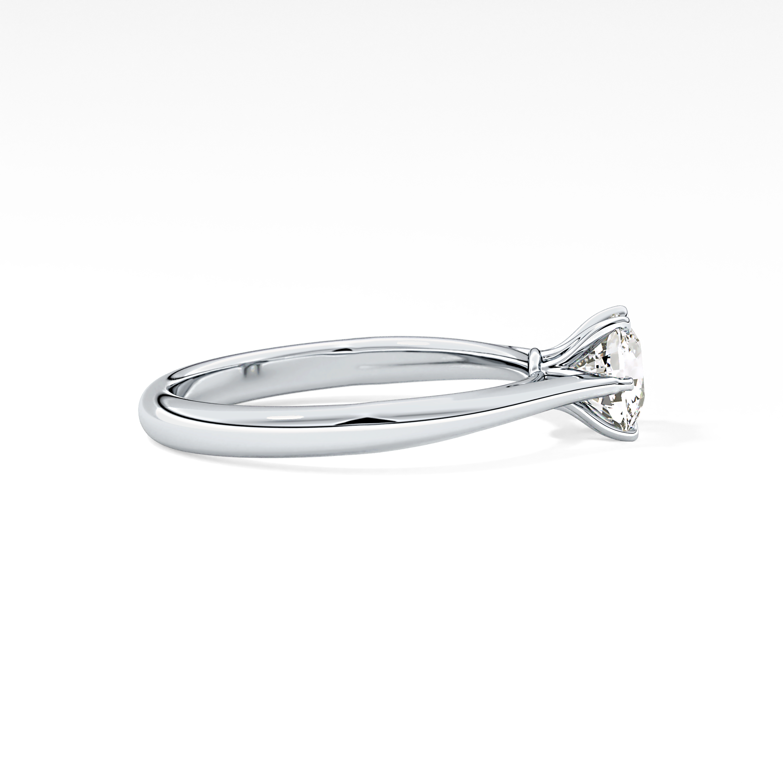 Cushion Solitaire Lab Grown Diamond Engagement Ring