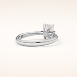 1.02 CT Emerald Shaped Solitaire Moissanite Engagement Ring