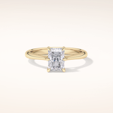 1.21 CT Radiant Shaped Solitaire Moissanite Engagement Ring