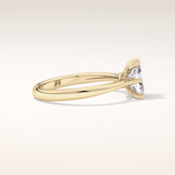 1.21 CT Radiant Shaped Solitaire Moissanite Engagement Ring