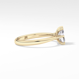 Radiant Solitaire Lab Grown Diamond Engagement Ring