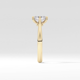 Radiant Solitaire Lab Grown Diamond Engagement Ring