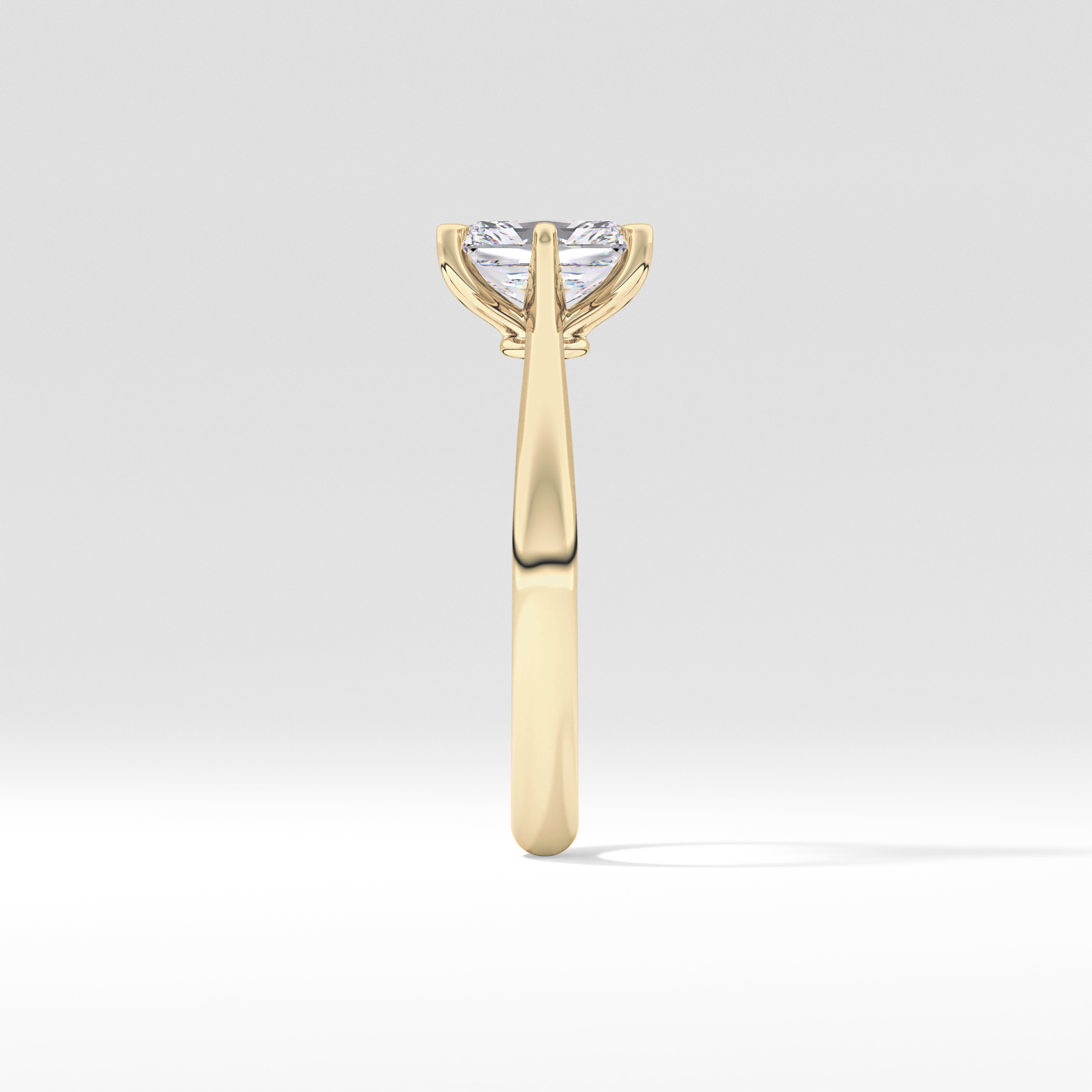 Radiant Solitaire Lab Grown Diamond Engagement Ring