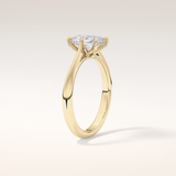 1.21 CT Radiant Shaped Solitaire Moissanite Engagement Ring