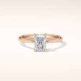 1.21 CT Radiant Shaped Solitaire Moissanite Engagement Ring