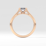 Radiant Solitaire Lab Grown Diamond Engagement Ring