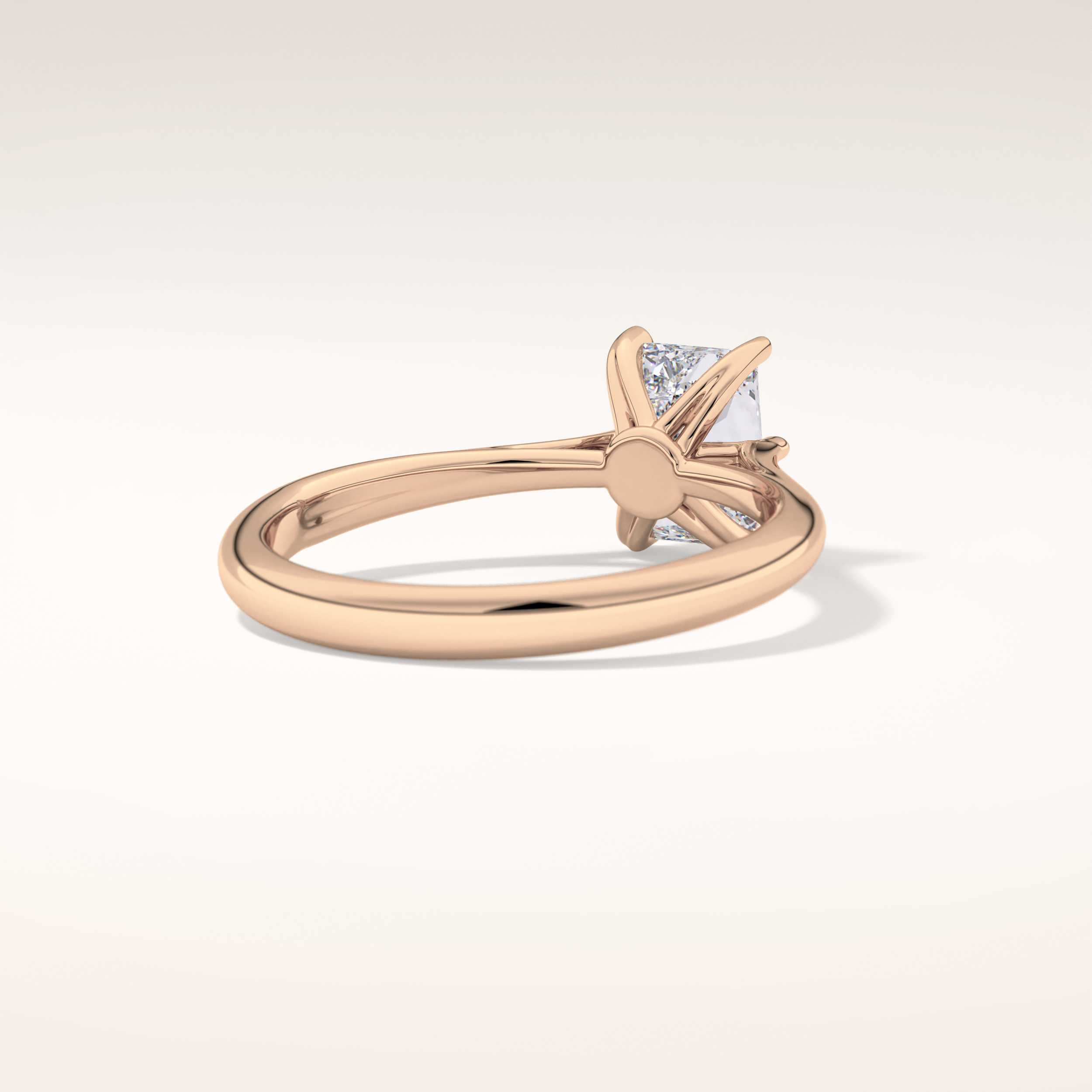 1.21 CT Radiant Shaped Solitaire Moissanite Engagement Ring