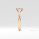 Radiant Solitaire Lab Grown Diamond Engagement Ring