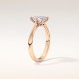 1.21 CT Radiant Shaped Solitaire Moissanite Engagement Ring