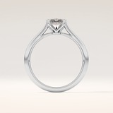 1.21 CT Radiant Shaped Solitaire Moissanite Engagement Ring