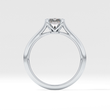 Radiant Solitaire Lab Grown Diamond Engagement Ring