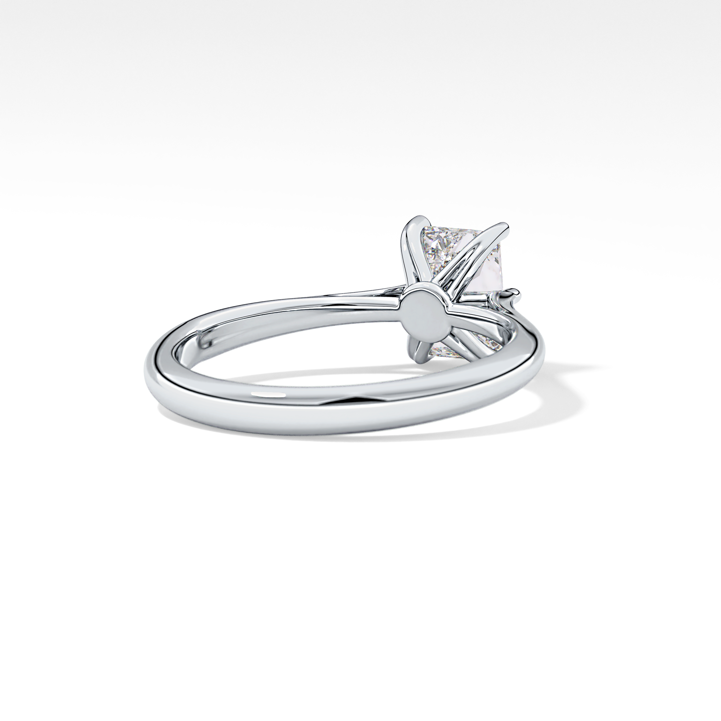 Radiant Solitaire Lab Grown Diamond Engagement Ring