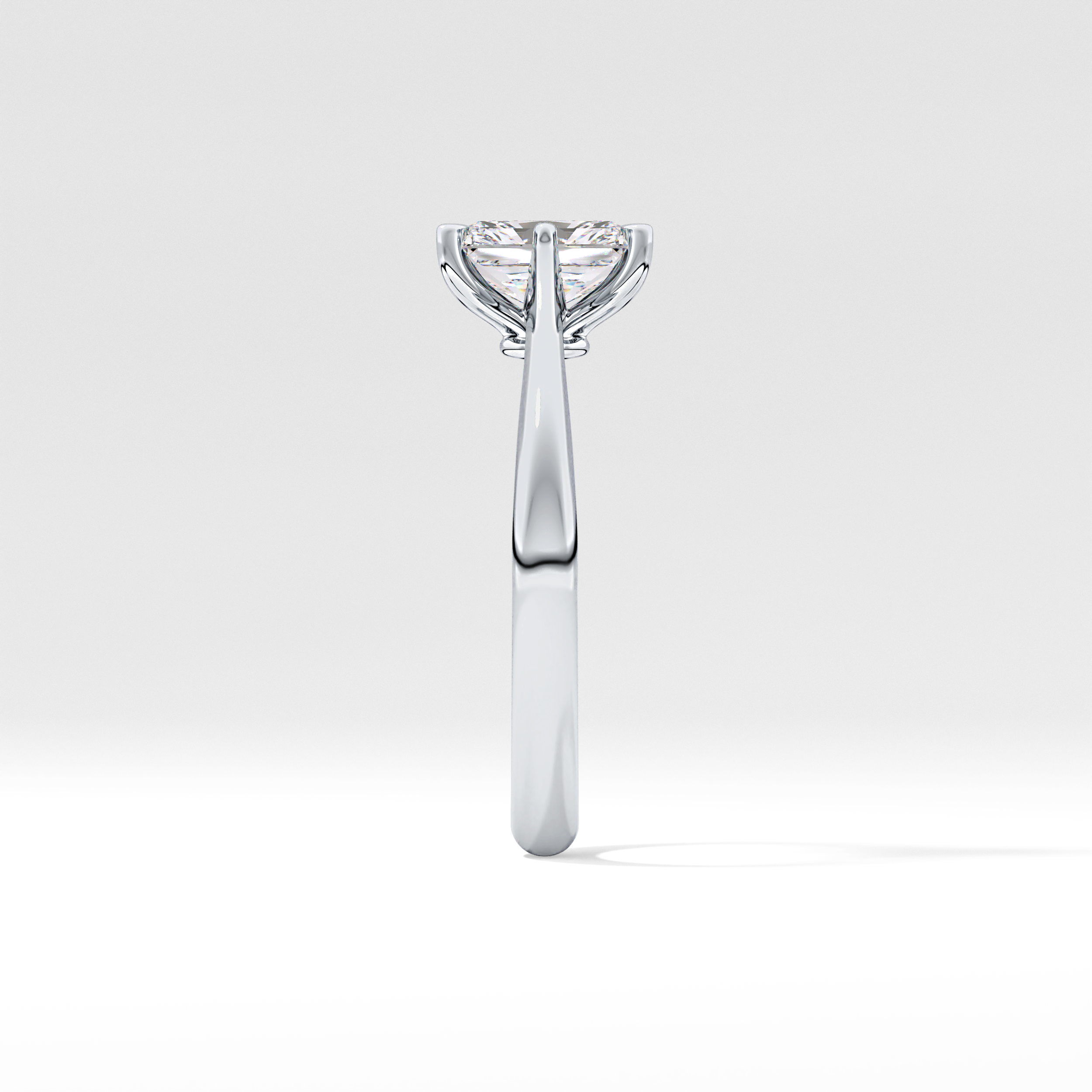 Radiant Solitaire Lab Grown Diamond Engagement Ring