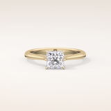 1.04 CT Princess Shaped Solitaire Moissanite Engagement Ring