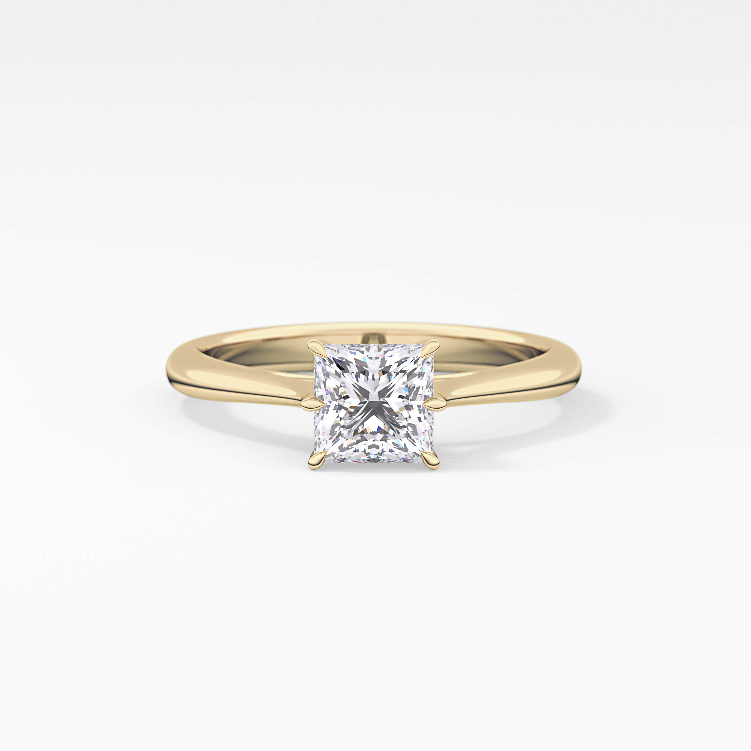 Princess Solitaire Lab Grown Diamond Engagement Ring