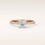 1.04 CT Princess Shaped Solitaire Moissanite Engagement Ring