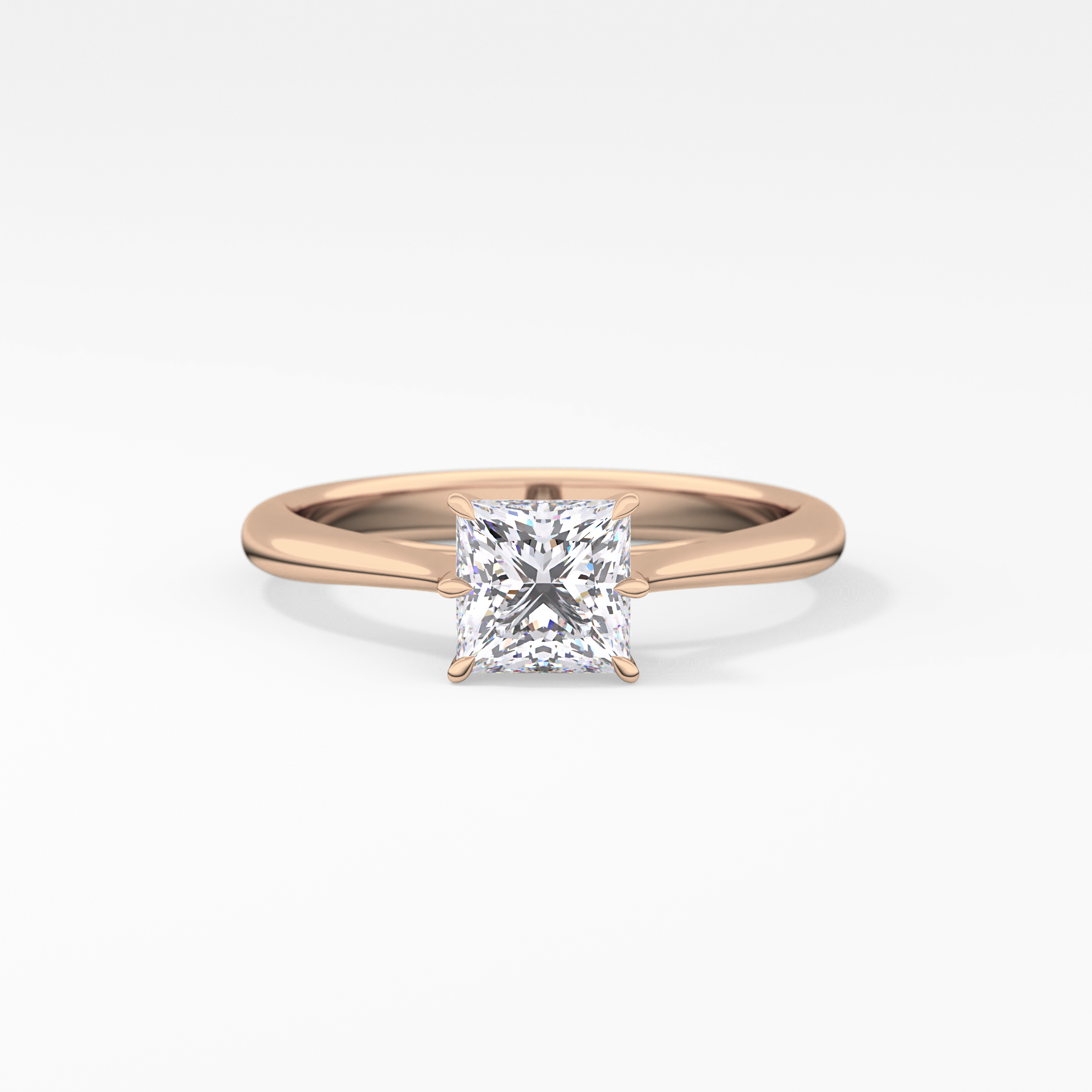 Princess Solitaire Lab Grown Diamond Engagement Ring