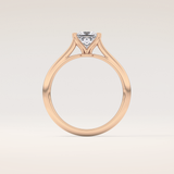 1.04 CT Princess Shaped Solitaire Moissanite Engagement Ring