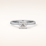 1.04 CT Princess Shaped Solitaire Moissanite Engagement Ring
