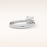 1.04 CT Princess Shaped Solitaire Moissanite Engagement Ring