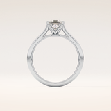 1.04 CT Princess Shaped Solitaire Moissanite Engagement Ring