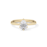 Pear Solitaire Lab Grown Diamond Engagement Ring