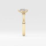 Pear Solitaire Lab Grown Diamond Engagement Ring