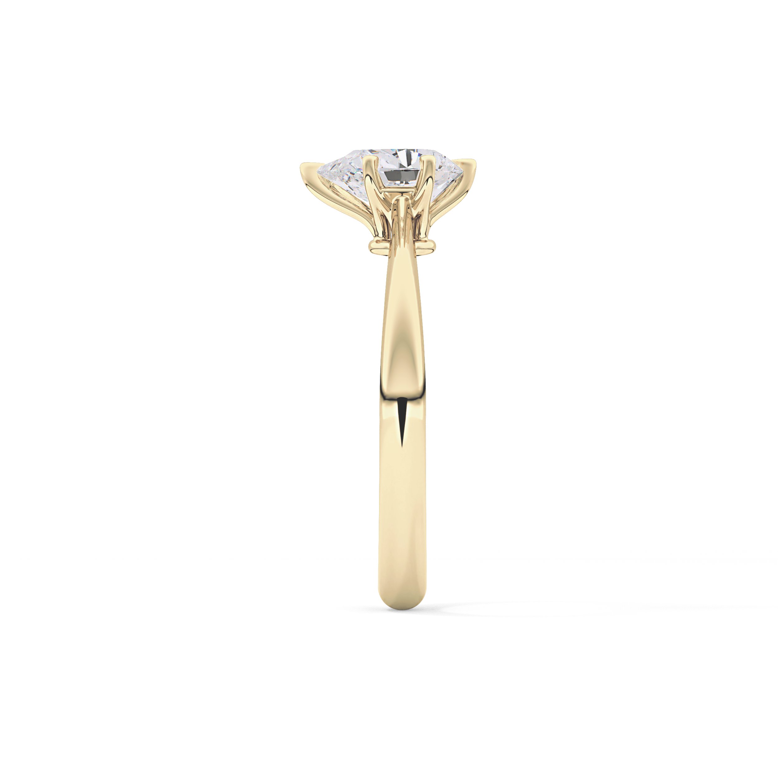 Pear Solitaire Lab Grown Diamond Engagement Ring