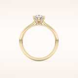 0.93 CT Pear Shaped Solitaire Moissanite Engagement Ring