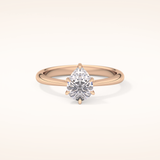 0.93 CT Pear Shaped Solitaire Moissanite Engagement Ring