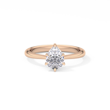 Pear Solitaire Lab Grown Diamond Engagement Ring