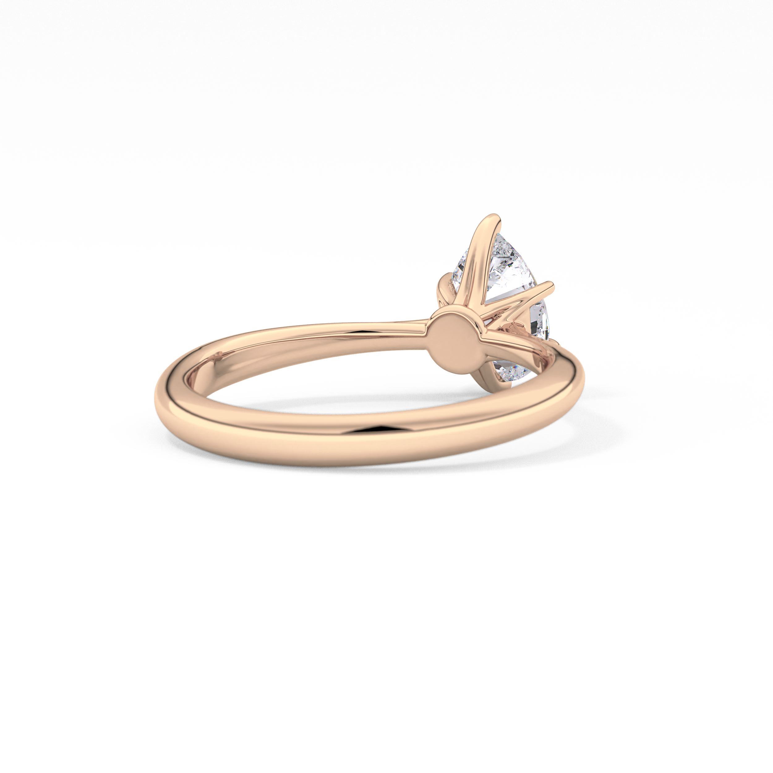 Pear Solitaire Lab Grown Diamond Engagement Ring