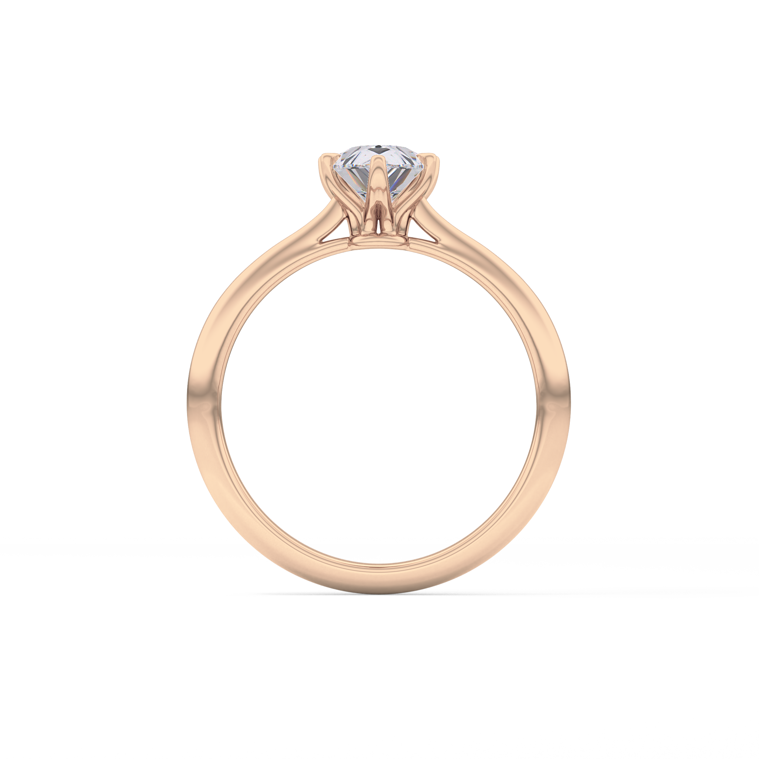 Pear Solitaire Lab Grown Diamond Engagement Ring