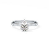 Pear Solitaire Lab Grown Diamond Engagement Ring