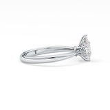 Pear Solitaire Lab Grown Diamond Engagement Ring