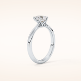 0.93 CT Pear Shaped Solitaire Moissanite Engagement Ring