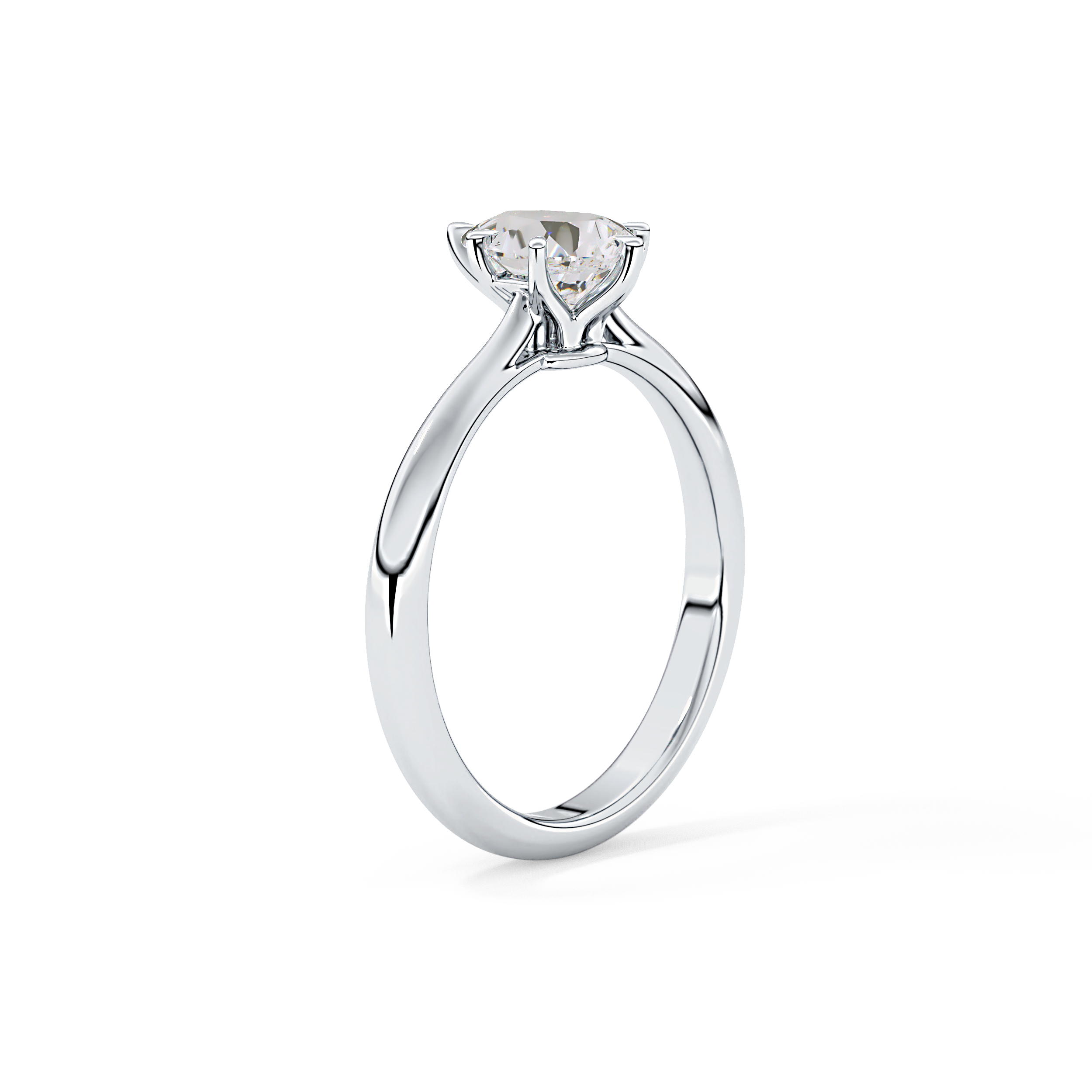 Pear Solitaire Lab Grown Diamond Engagement Ring