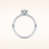 0.93 CT Pear Shaped Solitaire Moissanite Engagement Ring