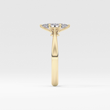 Marquise Solitaire Lab Grown Diamond Engagement Ring