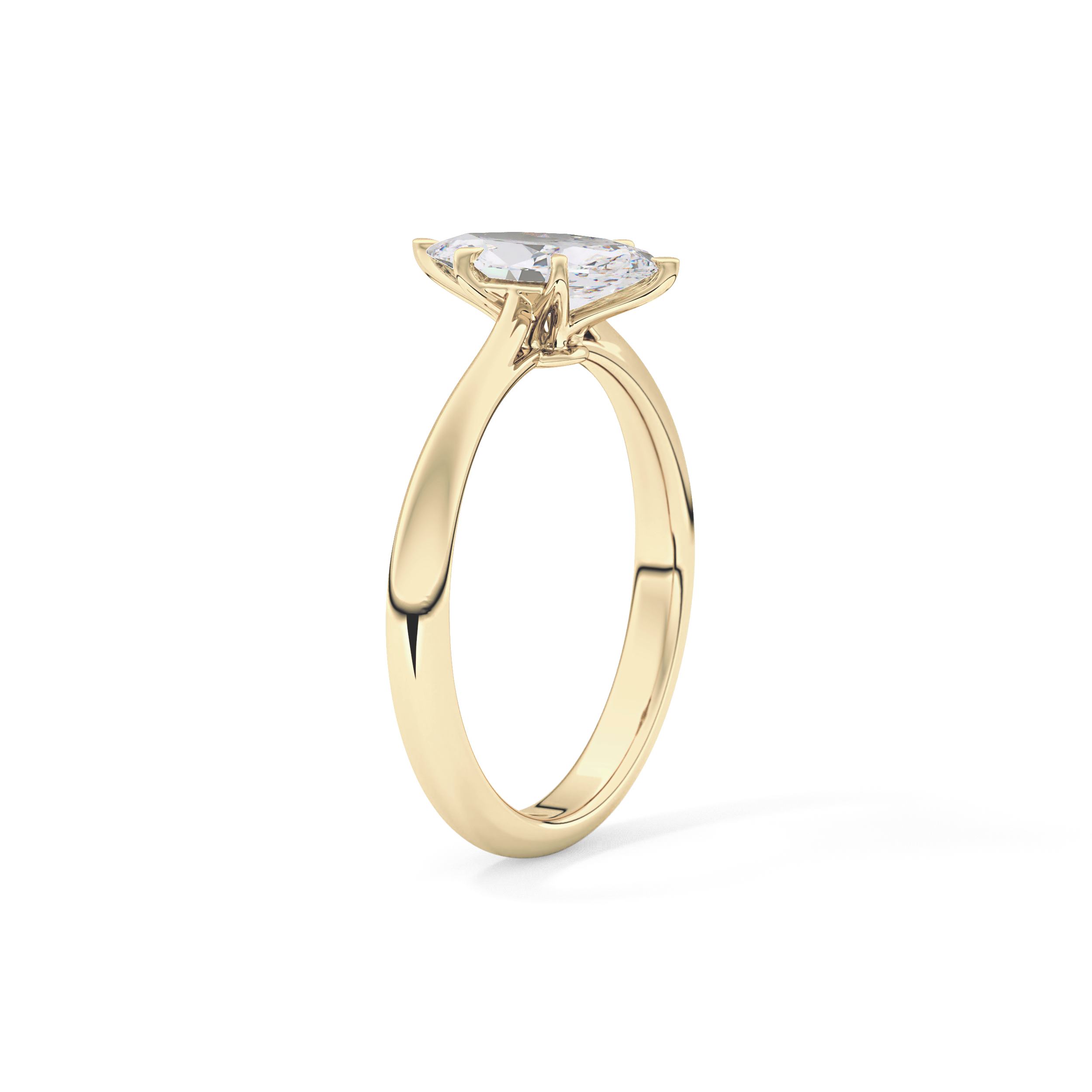 Marquise Solitaire Lab Grown Diamond Engagement Ring