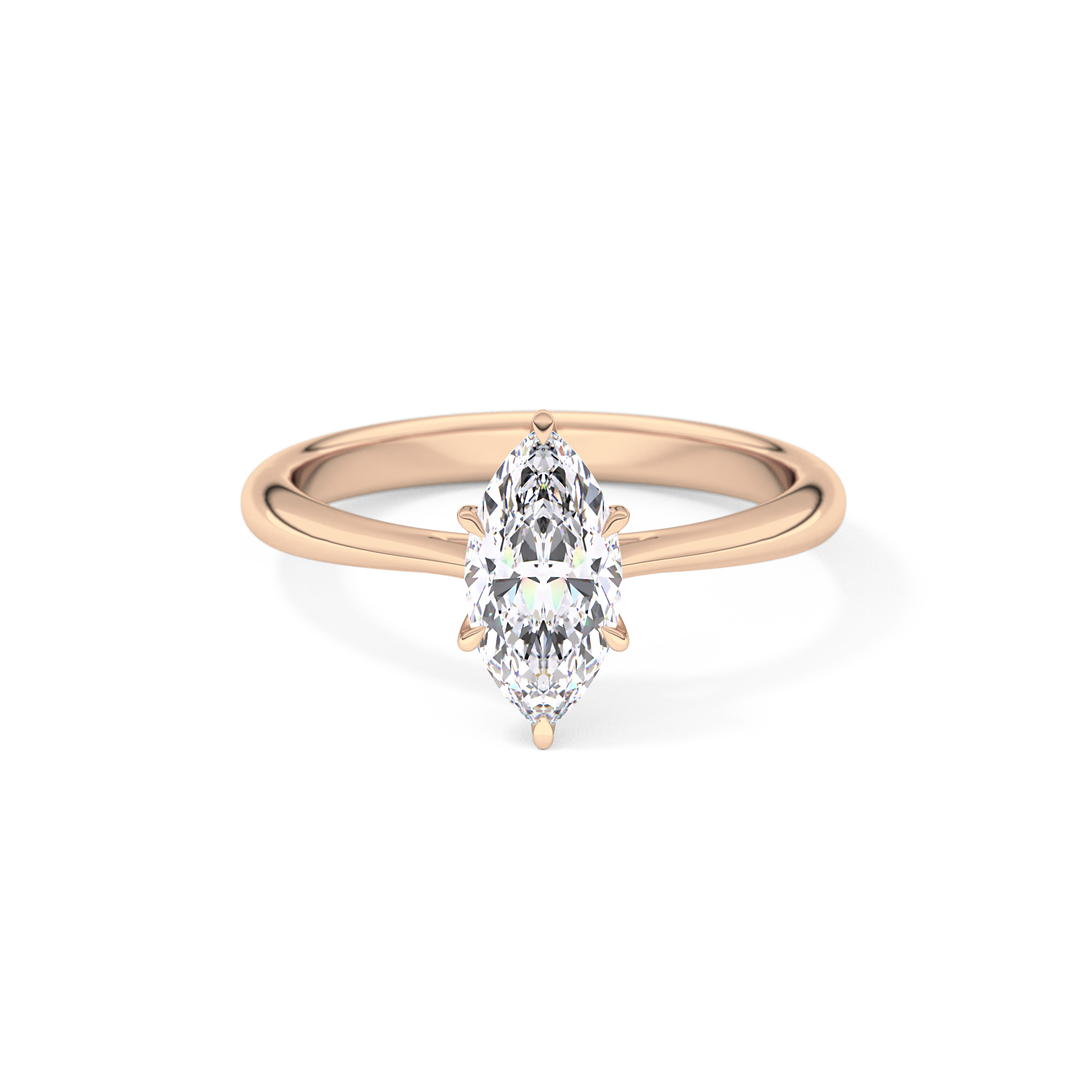 Marquise Solitaire Lab Grown Diamond Engagement Ring