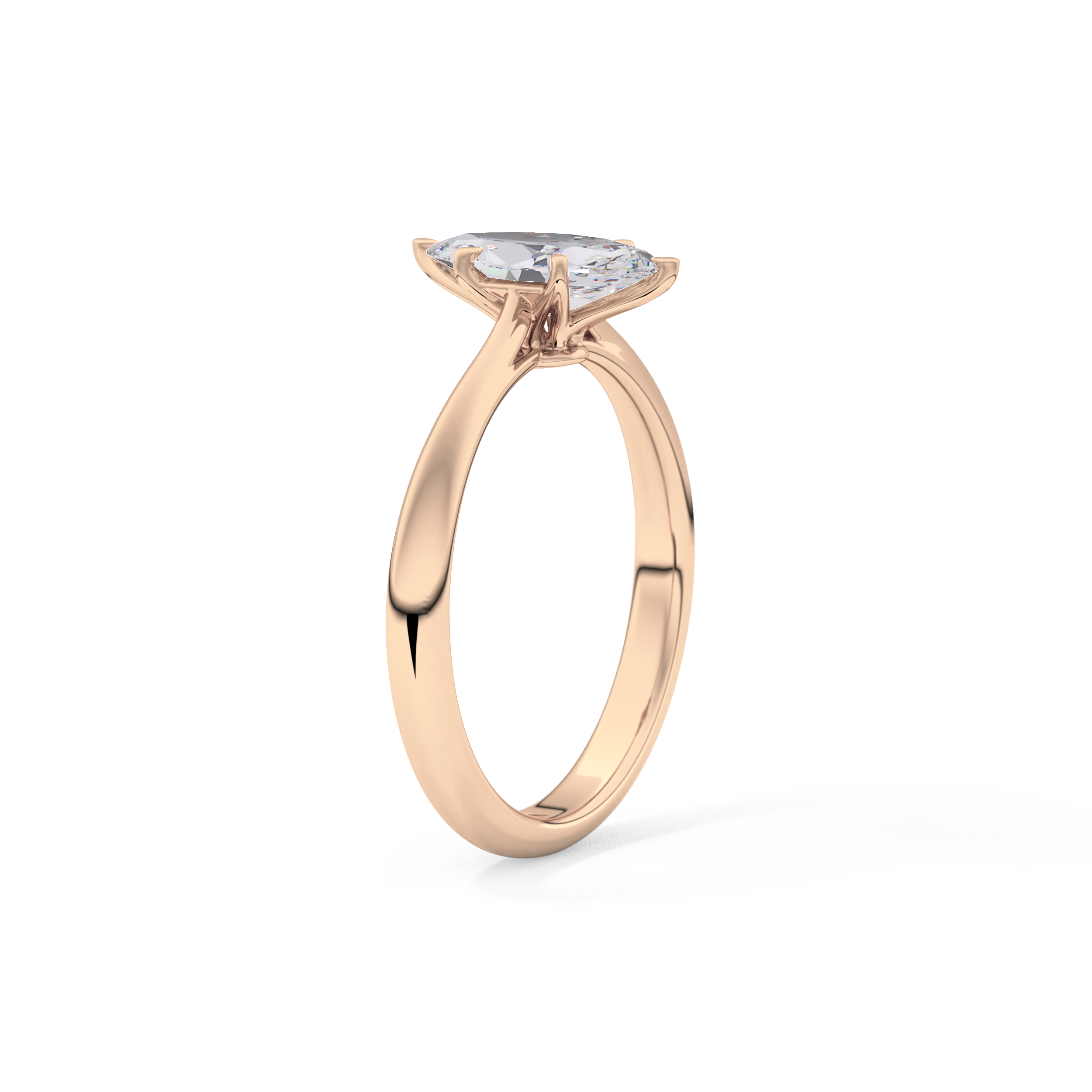 Marquise Solitaire Lab Grown Diamond Engagement Ring
