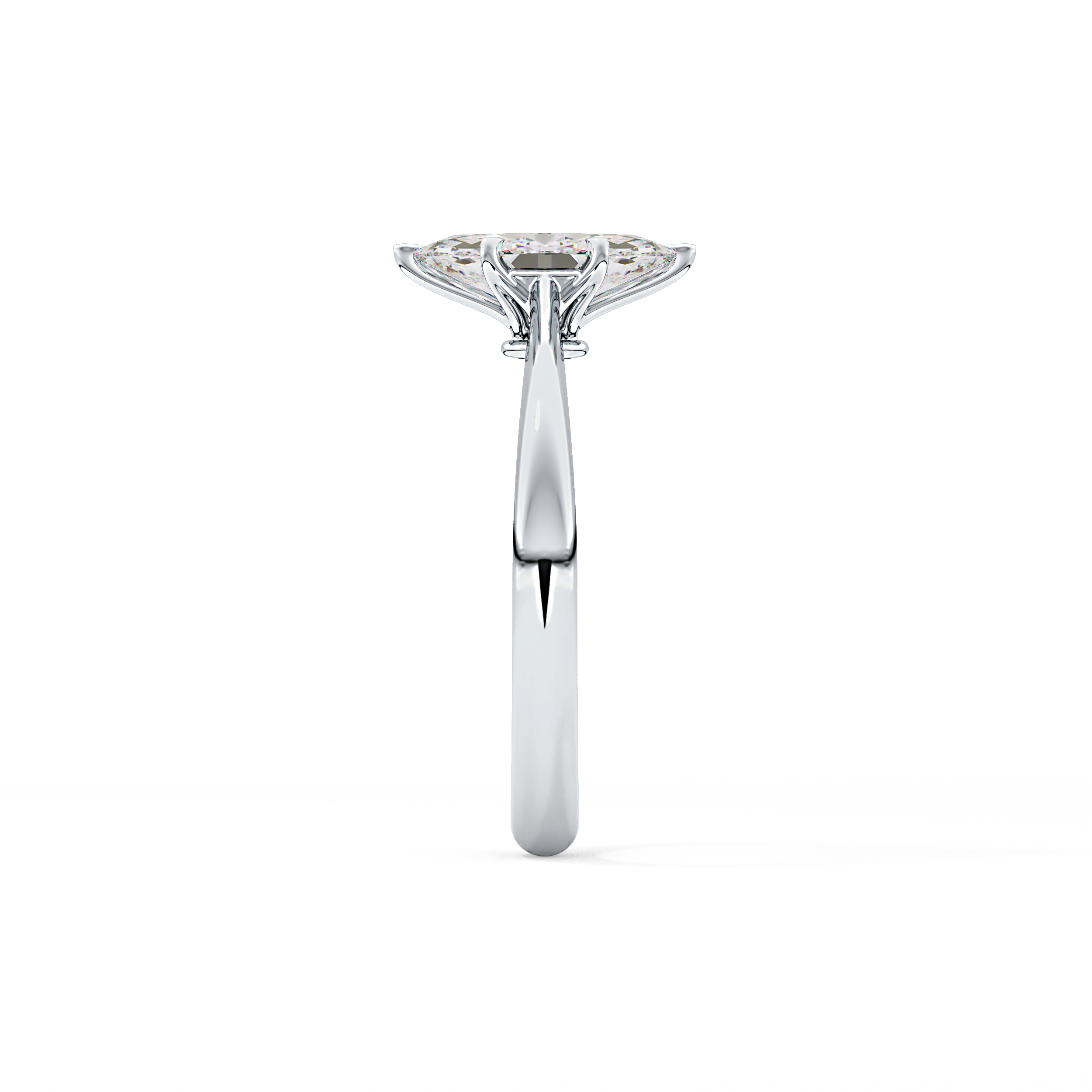 Marquise Solitaire Lab Grown Diamond Engagement Ring