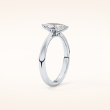 0.82 CT Marquise Shaped Solitaire Moissanite Engagement Ring